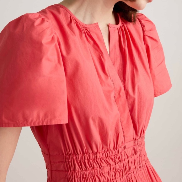 NWT - Quince 100% Organic Poplin Cotton Tiered Maxi Dress - Picture 2 of 11